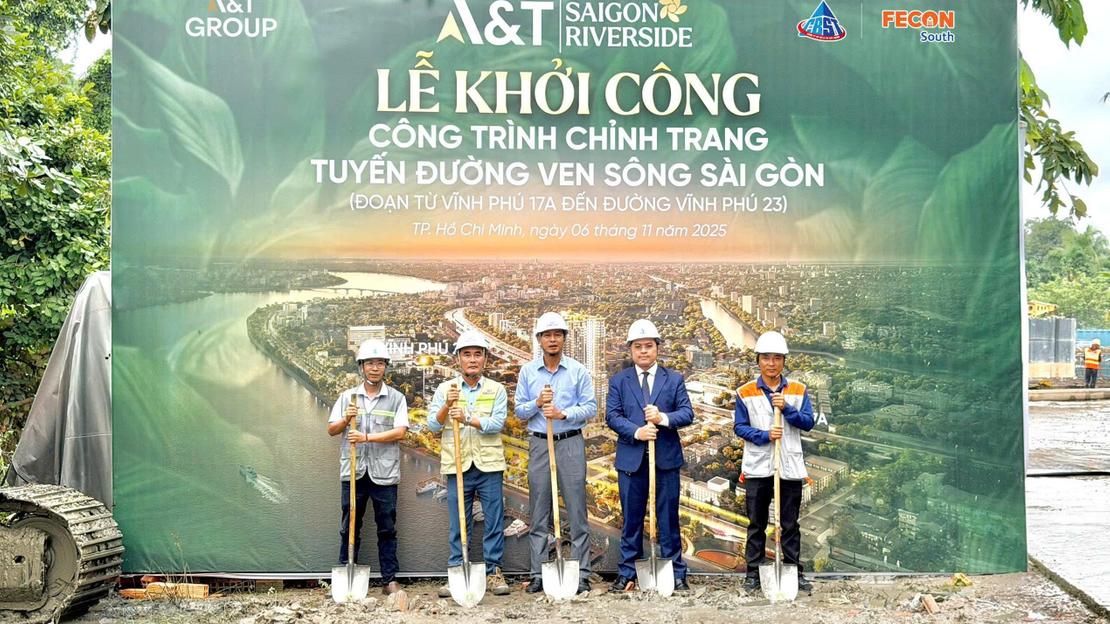 A&T Group Chính Thức Khởi Công Chỉnh Trang Tuyến Đường Ven Sông Sài Gòn
